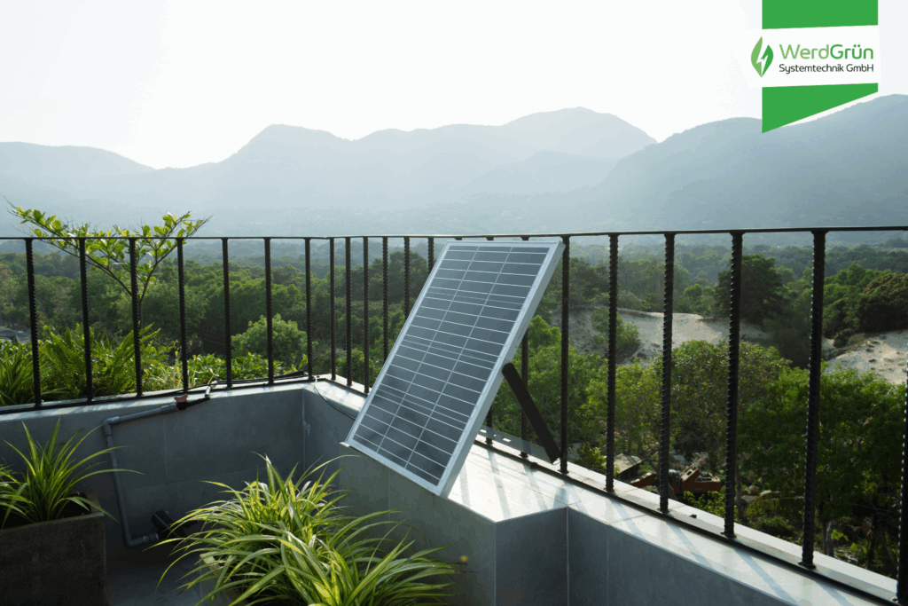 solarpanel on balcony