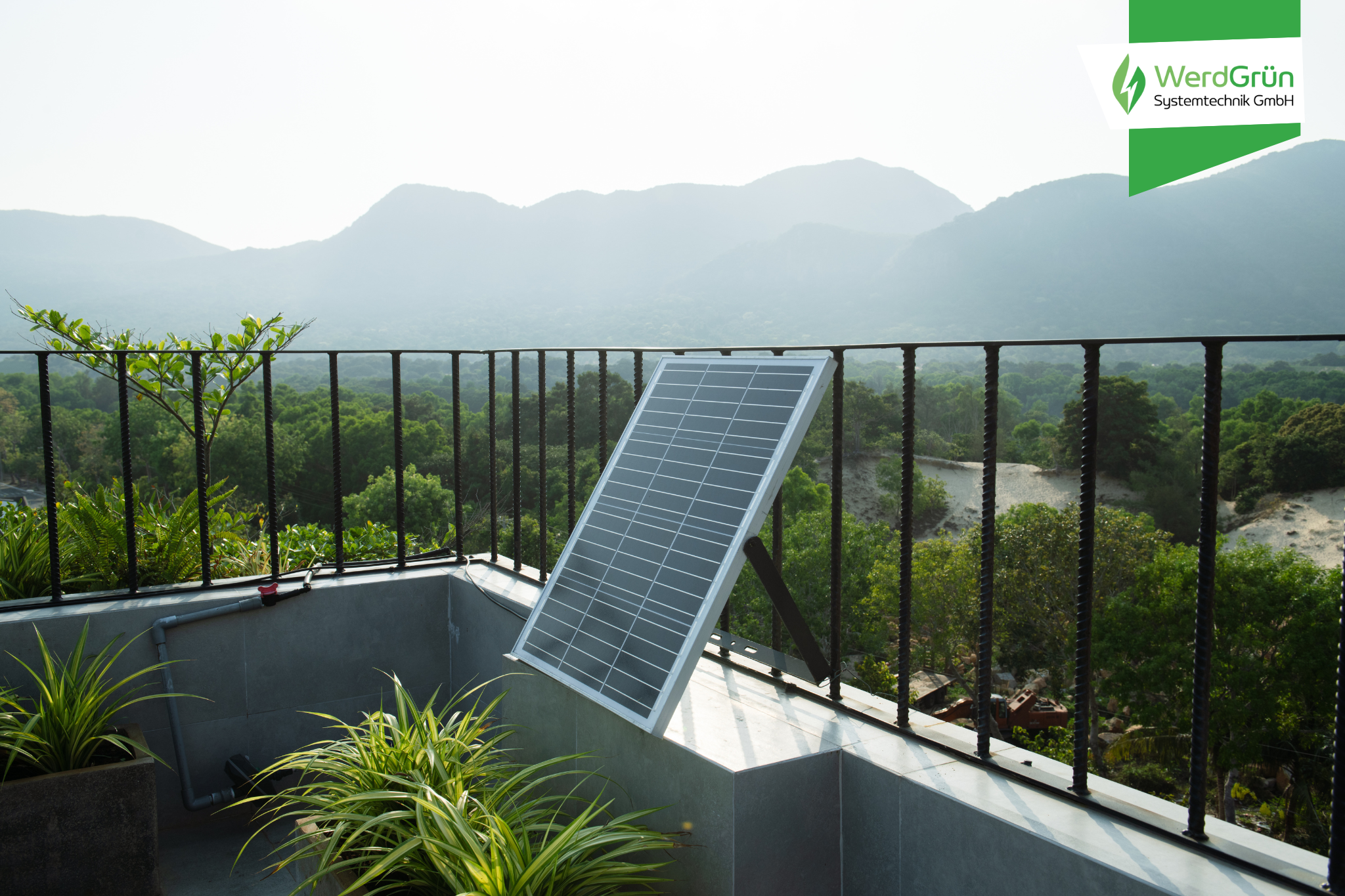 solarpanel on balcony